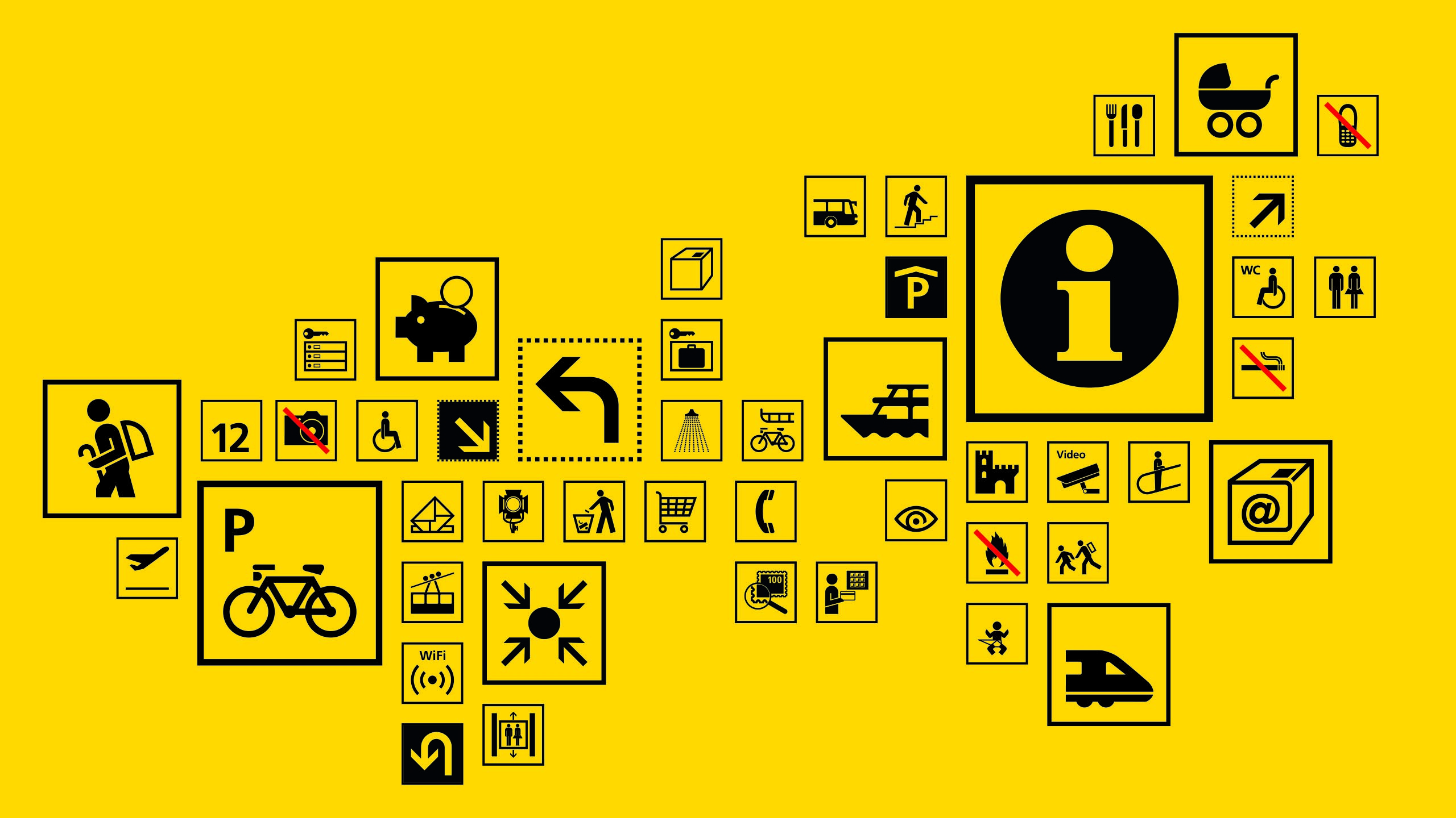 Die schweizerische Post, Post, Icons, Piktogramme, Grafik